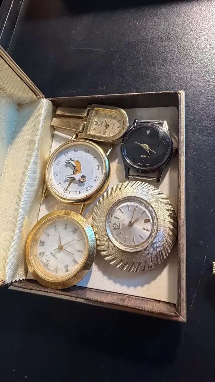 Vintage Watch Heads Lot (12 )  (As-Is / Repair / Craft)